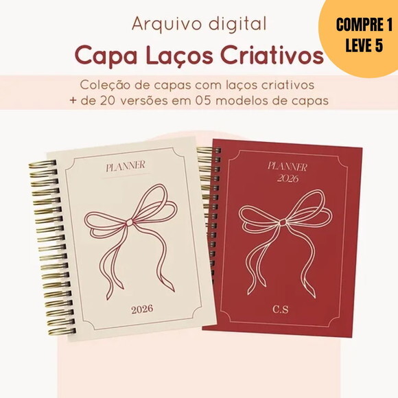 Arquivo Digital Capas A5 Coleção Laços Criativos -4454
