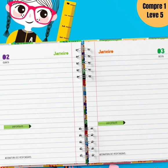 Arquivo Digital Capas e 4 Miolos Agenda Escolar -854