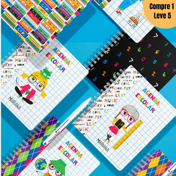 Arquivo Digital Capas e 4 Miolos Agenda Escolar -854