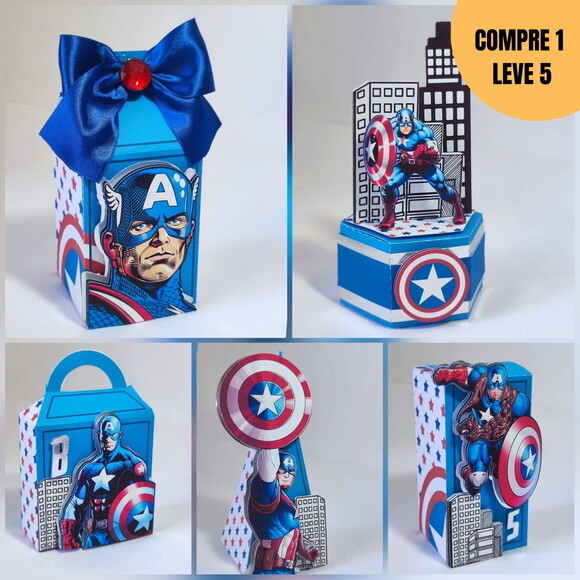 Arquivo Digital Capitão América Kit Festa Pronta -2025