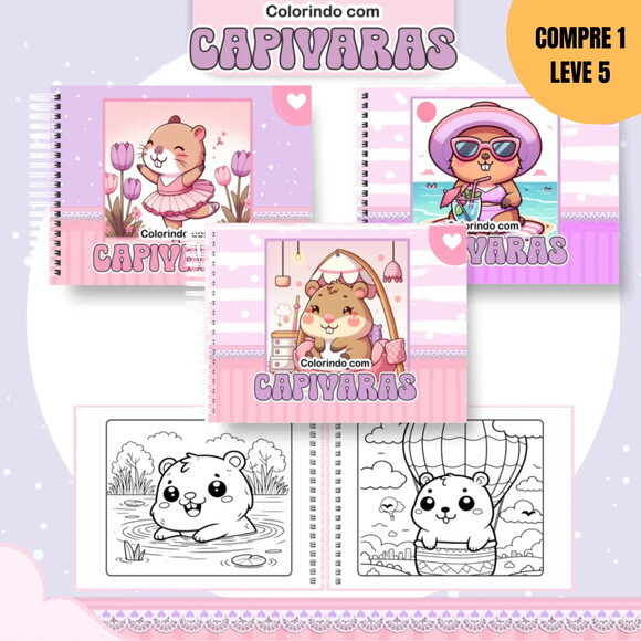 Arquivo Digital Capivara 2 Livro de Colorir -2737
