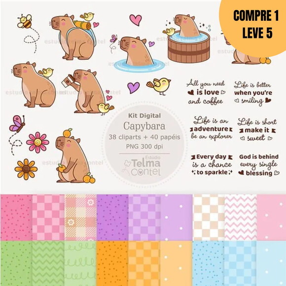 Arquivo Digital Capivara Kit Digital -1635