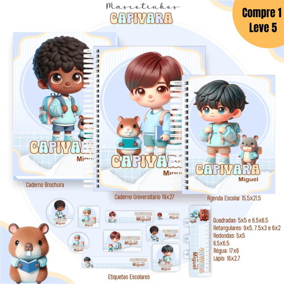 Arquivo Digital Capivara Menino Mascotes Ia 2025 -1183