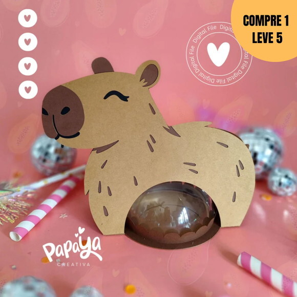 Arquivo Digital Capivara Porta Doces -2045