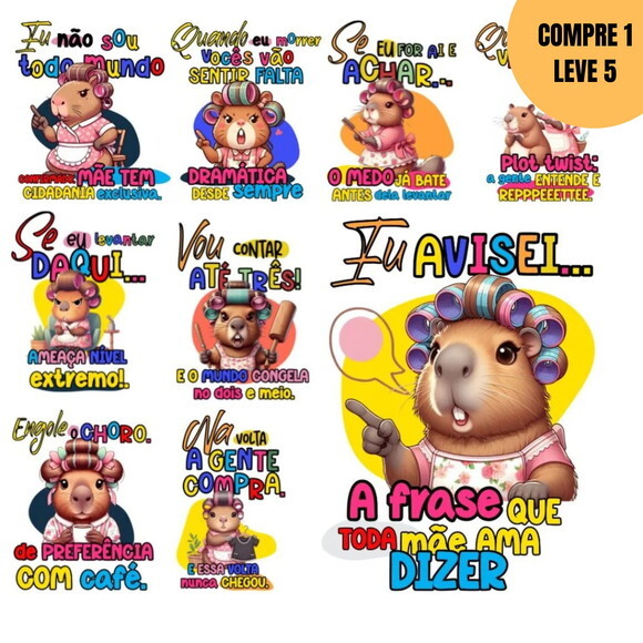 Arquivo Digital Capivarinha Dia das Mães Kit Digital -2810