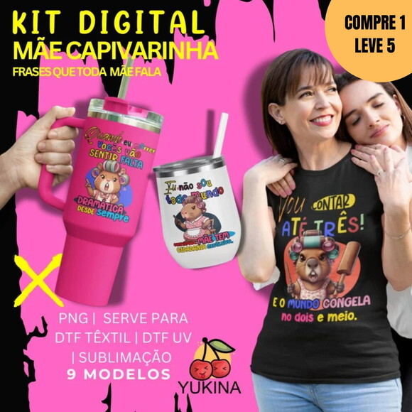 Arquivo Digital Capivarinha Dia das Mães Kit Digital -2810