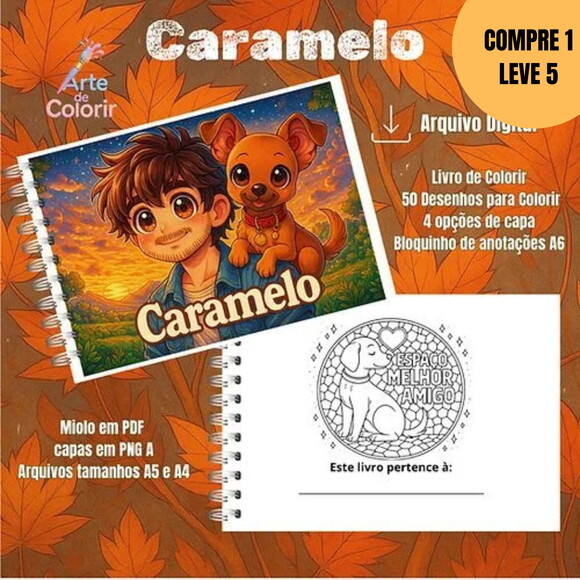 Arquivo Digital Caramelo Livro de Colorir -6005