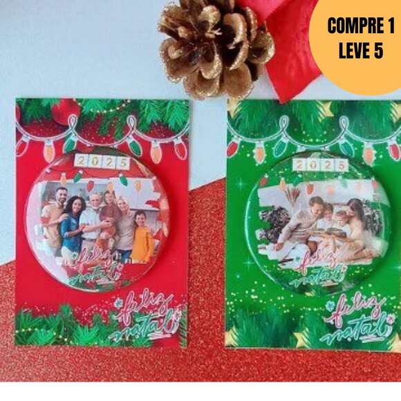 Arquivo Digital Card Botton 58mm Feliz Natal -5722