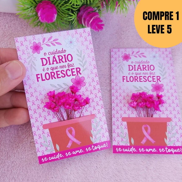Arquivo Digital Card Mini Flores Outubro Rosa -5414