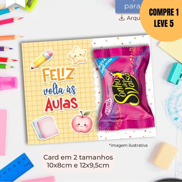 Arquivo Digital Card Multiuso Feliz Volta Ás Aulas -6170