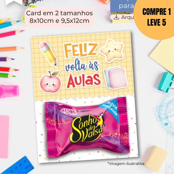 Arquivo Digital Card Multiuso Feliz Volta Ás Aulas -6170