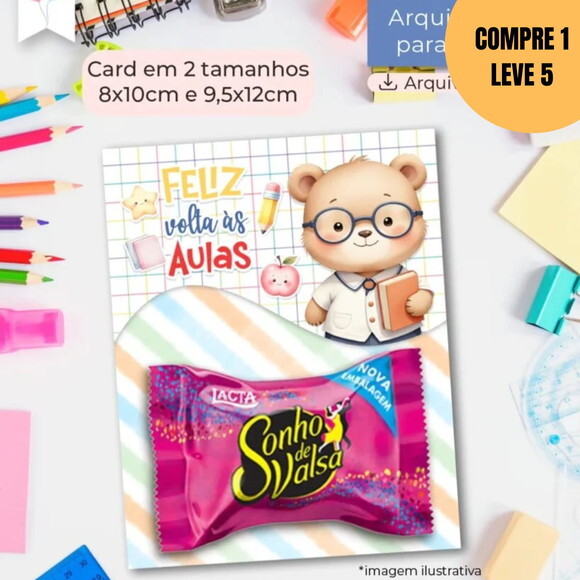 Arquivo Digital Card Multiuso Feliz Volta Ás Aulas -6170