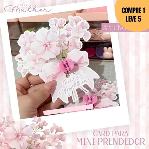 Arquivo Digital Card para Mini Prendedor -1849