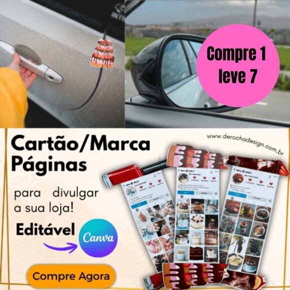 Arquivo Digital Cards Retrovisor Cartão de Visita -6574