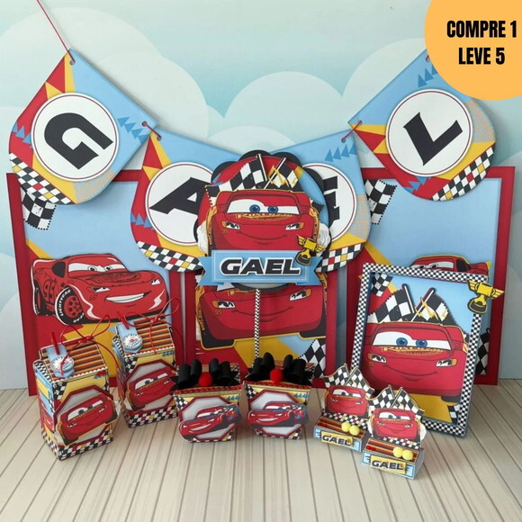 Arquivo Digital Carros Kit Festa Pronta -3780