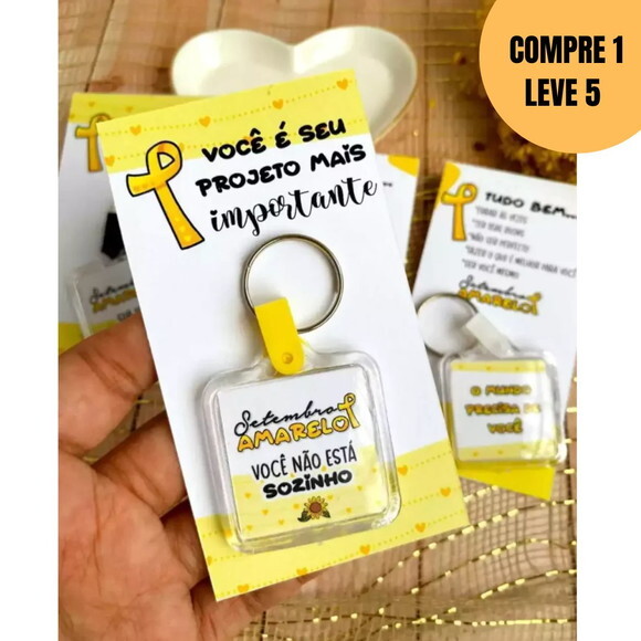 Arquivo Digital Cartão Chaveiro Setembro Amarelo -4986