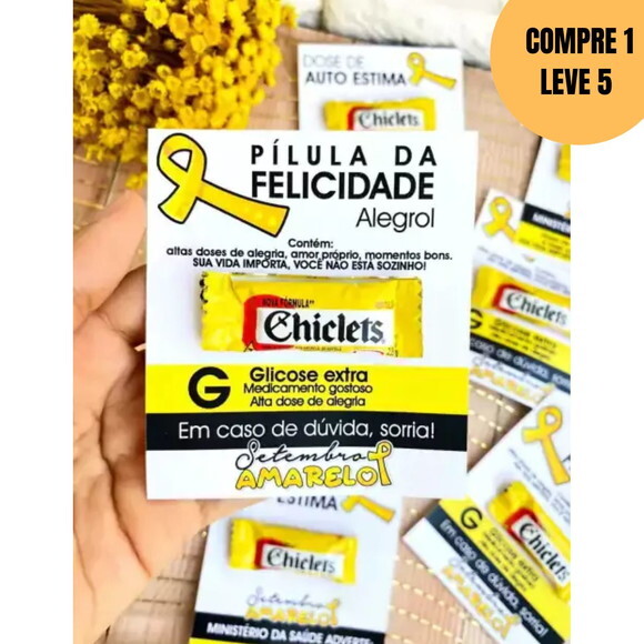 Arquivo Digital Cartão Chiclete Setembro Amarelo -4962