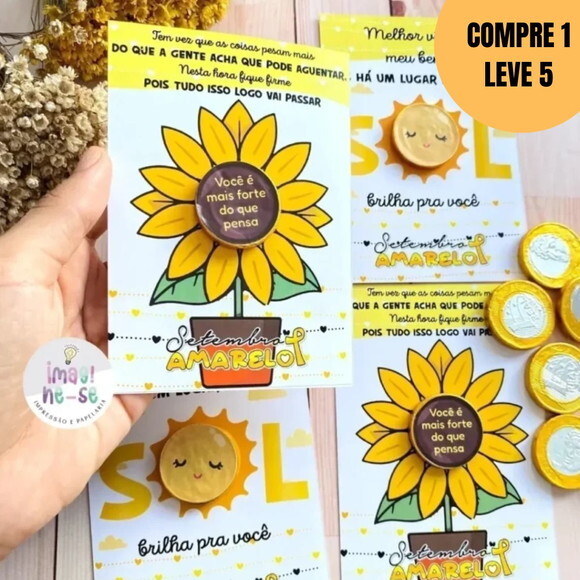 Arquivo Digital Cartão para Moeda Setembro Amarelo -4940