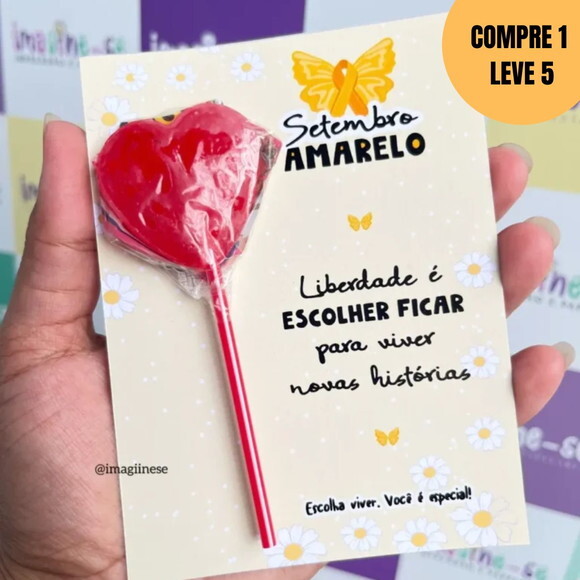 Arquivo Digital Cartão Pirulito Setembro Amarelo -4967