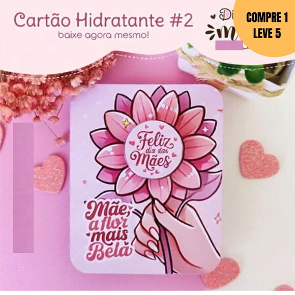 Arquivo Digital Cartão Potinho Hidratante Dia das Mães -2794