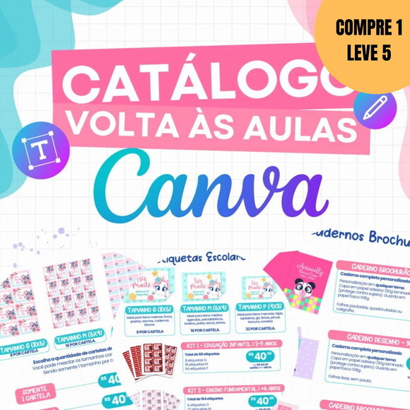 Arquivo Digital Catálogo Escolar Editável no Canva -6293