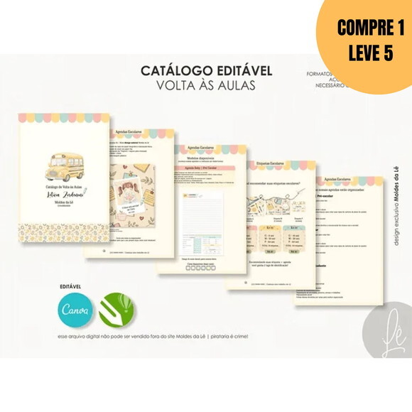 Arquivo Digital Catálogo Volta às Aulas Editável -6164