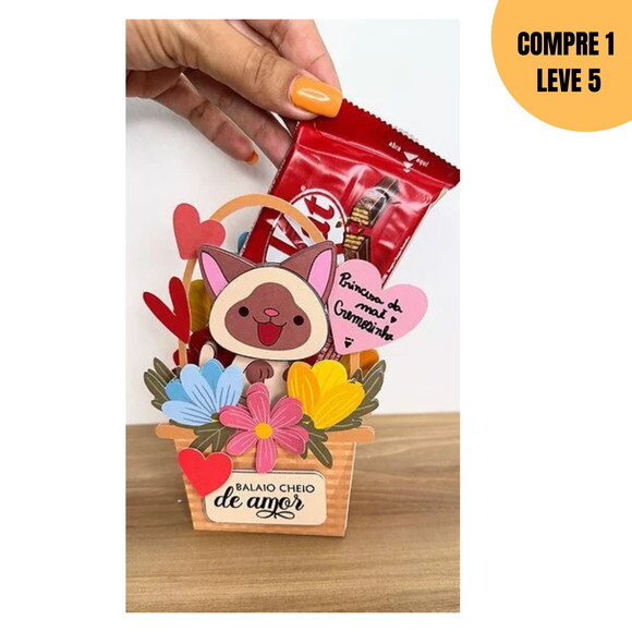Arquivo Digital Cesta Porta Chocolate -2120