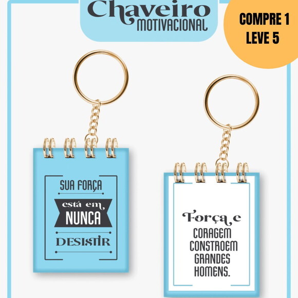 Arquivo Digital Chaveiro Motivacional Masculino -5253