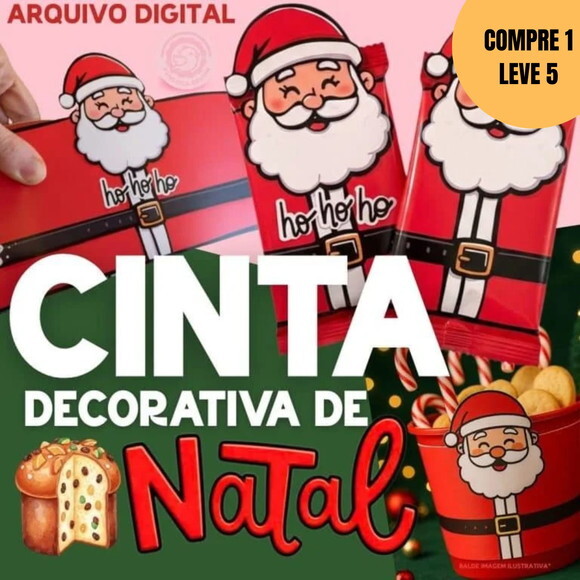 Arquivo Digital Cinta Decorativa de Natal -5910