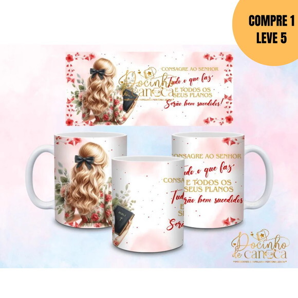 Arquivo Digital Coleção Primeiro Amor Arte para Caneca -6043