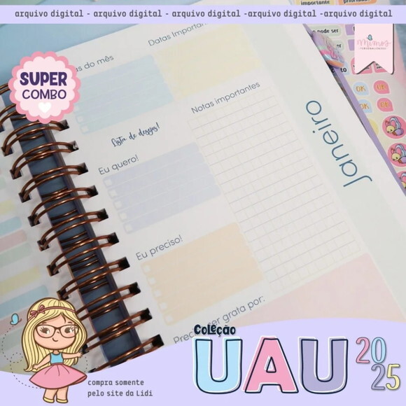Arquivo Digital Coleção Uau 2025 Super Combo - 186
