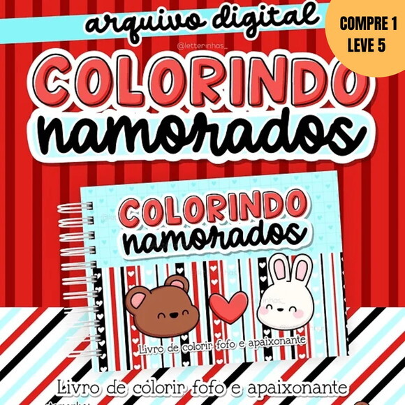 Arquivo Digital Colorindo Namorados -3525