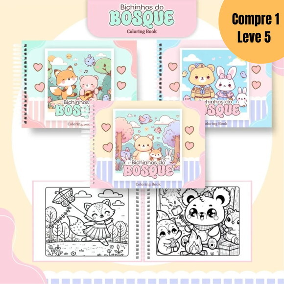 Arquivo Digital Colorindo no Bosque Livro para Colorir-1715
