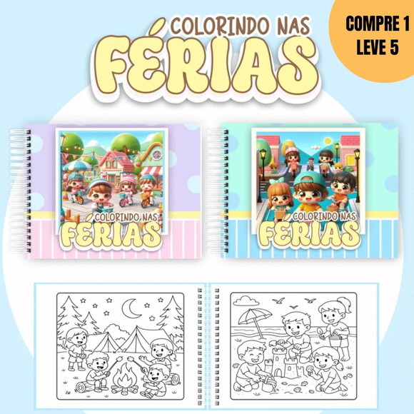 Arquivo Digital Colorindo nas Férias Livros de Colorir -4539