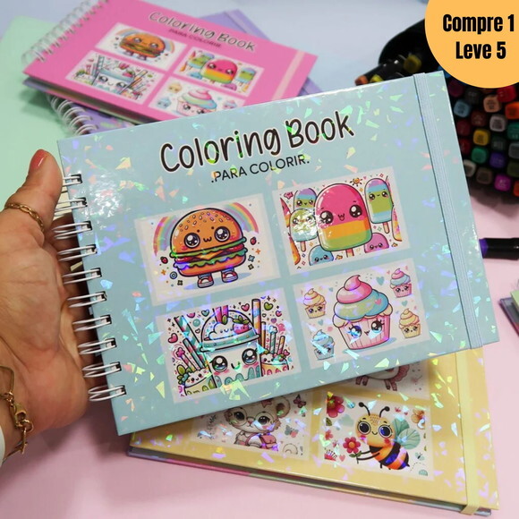 Arquivo Digital Coloring Book A5 a Arte de Colorir -1159