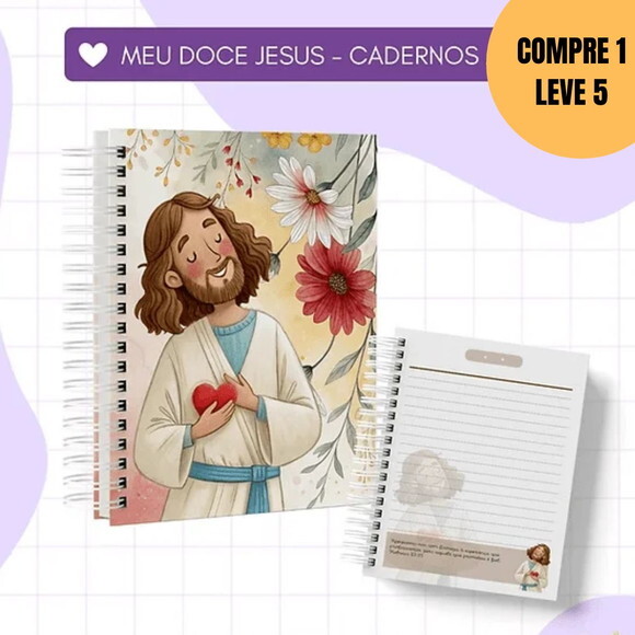 Arquivo Digital Combo 10 Cadernos Meu Doce Jesus -4917