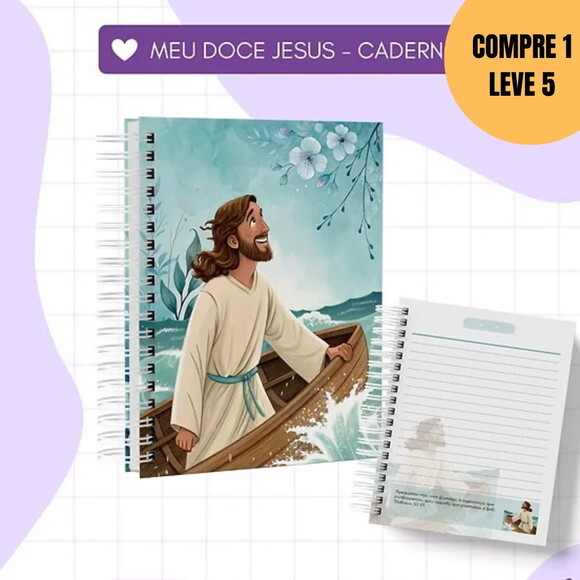 Arquivo Digital Combo 10 Cadernos Meu Doce Jesus -4917