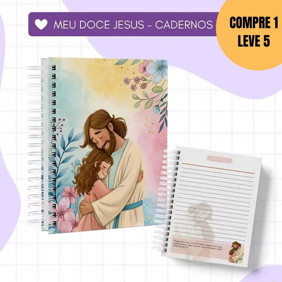 Arquivo Digital Combo 10 Cadernos Meu Doce Jesus -4917