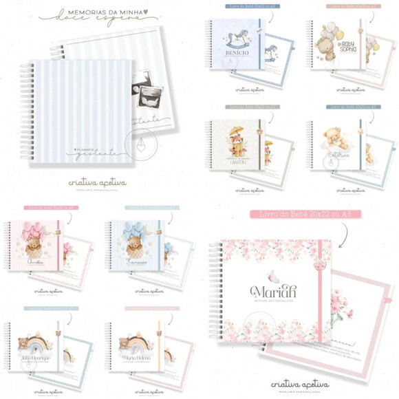 Arquivo Digital Combo 21 Kits Maternidade -614