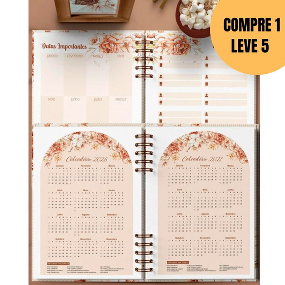 Arquivo Digital Combo 4 Agendas 2026 e Permanente -5332