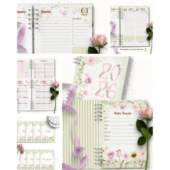 Arquivo Digital Combo 8 Agendas 2026 C/s Versículo -4968