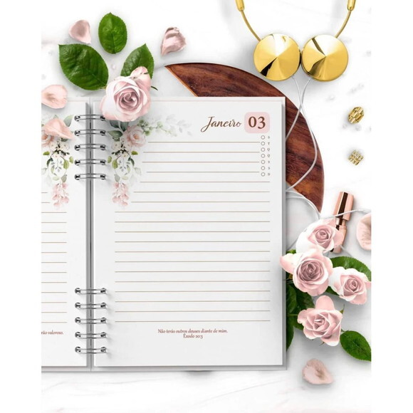 Arquivo Digital Combo 8 Agendas Floral Rosa 2026 e Per -4924