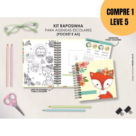 Arquivo Digital Combo A5 Agendas Escolares -5544