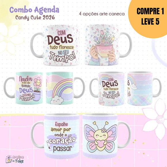 Arquivo Digital Combo Agenda Candy Cute 2026 -6172