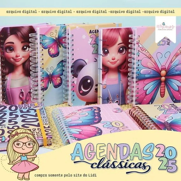 Arquivo Digital Combo Agenda Clássica A5 2025 -1006