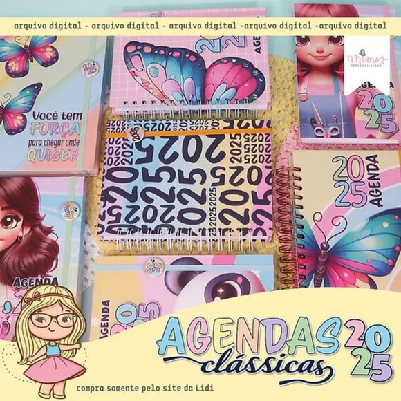 Arquivo Digital Combo Agenda Clássica A5 2025 -1006