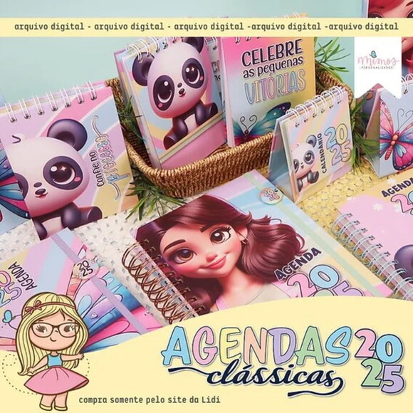 Arquivo Digital Combo Agenda Clássica A5 2025 -1006