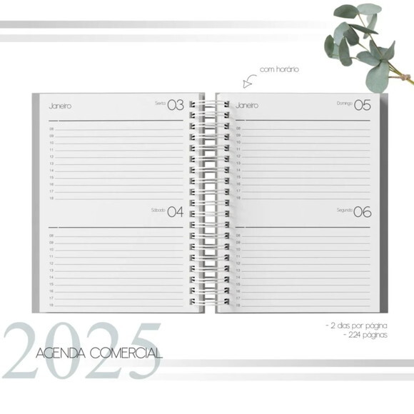 Arquivo Digital Combo Agenda Comercial Datada 2025 -1007