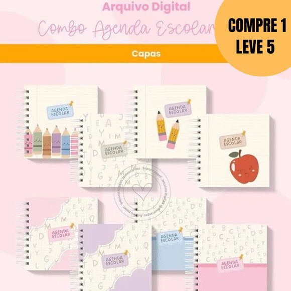 Arquivo Digital Combo Agenda Escolar e Infantil 2026 -5476