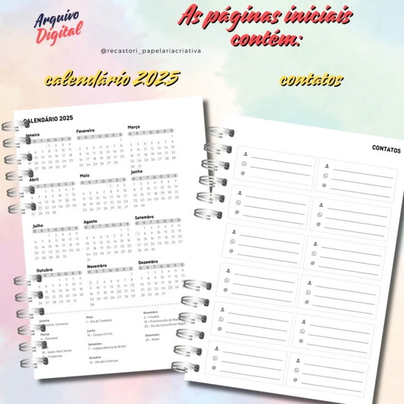 Arquivo Digital Combo Agendas 2025 Coleção Emoções -641